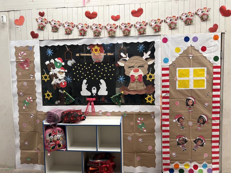 Aula decorada