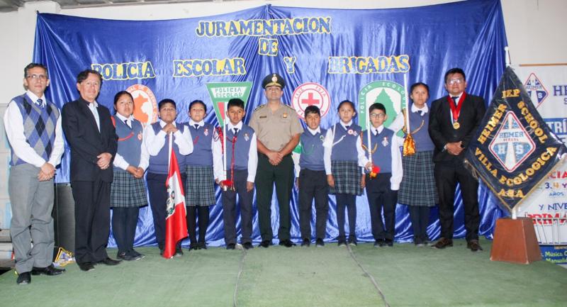 Juramentación de la brigada escolar